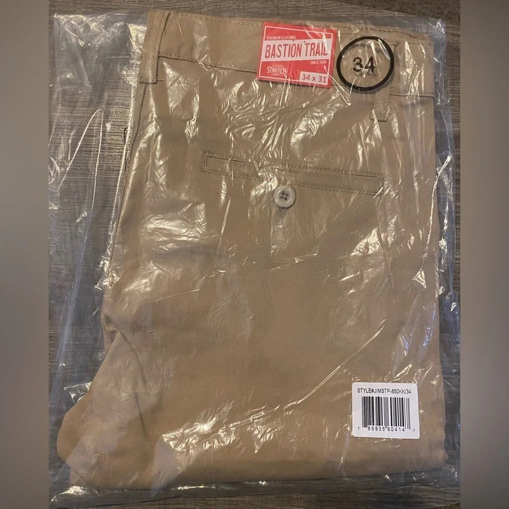 Bastion Trail - NEW - Stretch Khaki Pants. 34x31